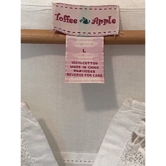 Women's Toffee Apple Cream / Ivory Tunic, Size L - Picture 4 of 8